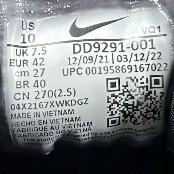 Nike Quest 5 DD9291-001 Women’s Size 10 Black Athletic Running Shoes Used - Picture 13 of 13